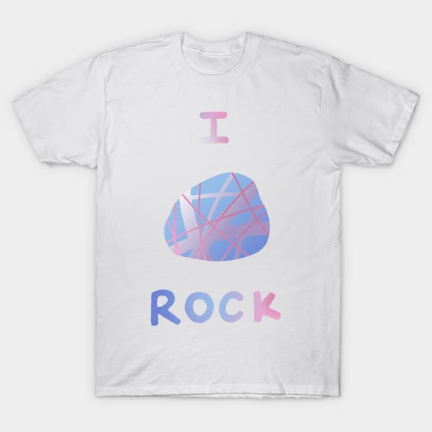 Pride rocks - bigender T-Shirt by silverxsakura